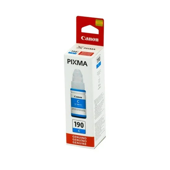 Botella de Tinta Canon GI-190C Cian 70ml