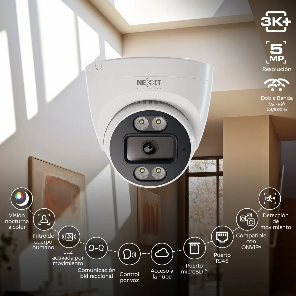 Nexxt Cámara Wi-Fi Domo NHC-IF20T - Imagen 3